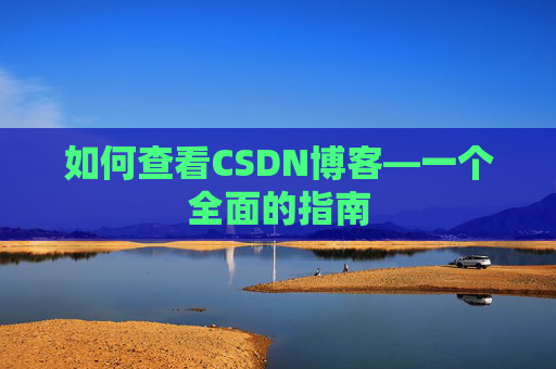如何查看CSDN博客—一个全面的指南
